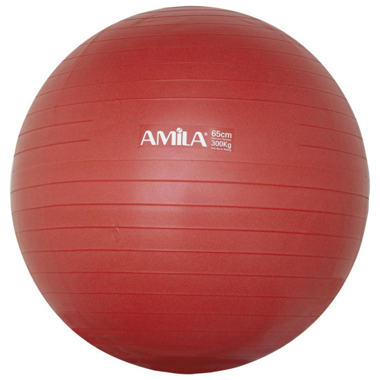 Amila Μπάλα Γυμναστικής GYMBALL 65cm Κόκκινη